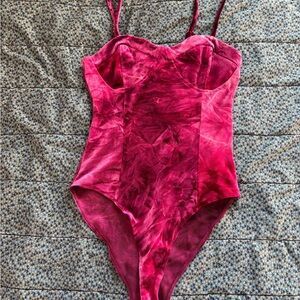 Velour Cranberry/Purple Bodysuit